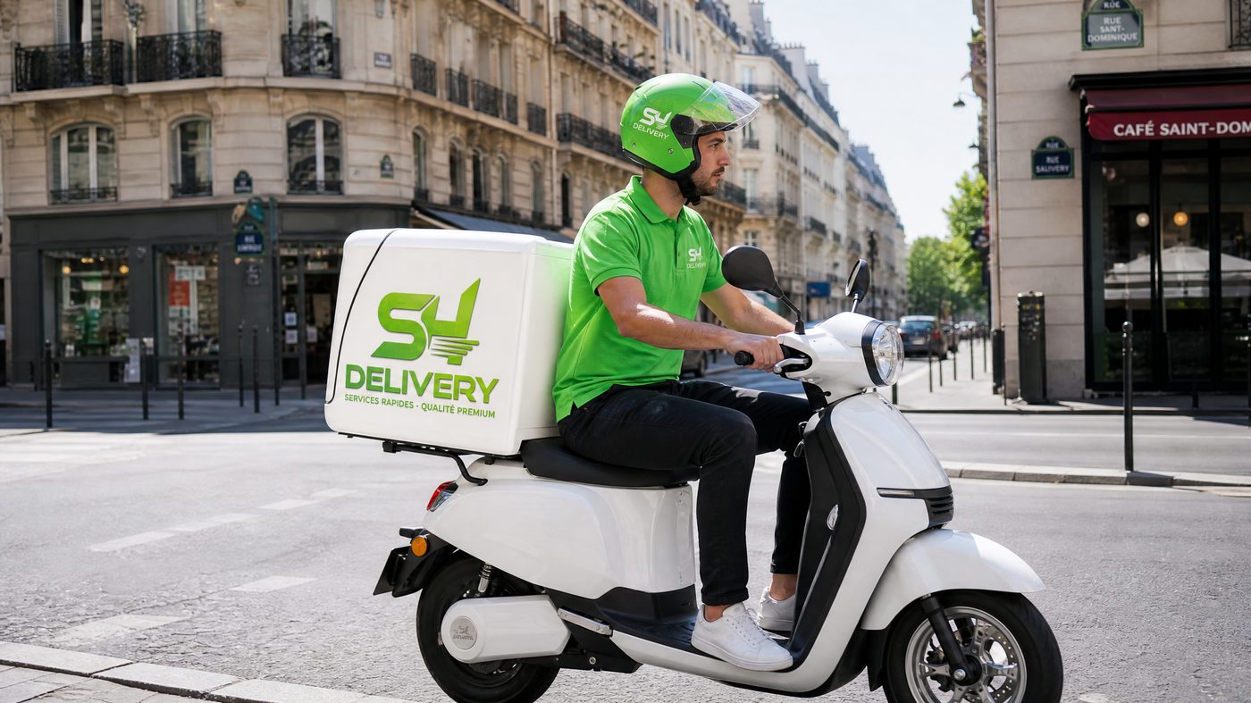 Scooter électrique SH Delivery pour le dernier kilomètre